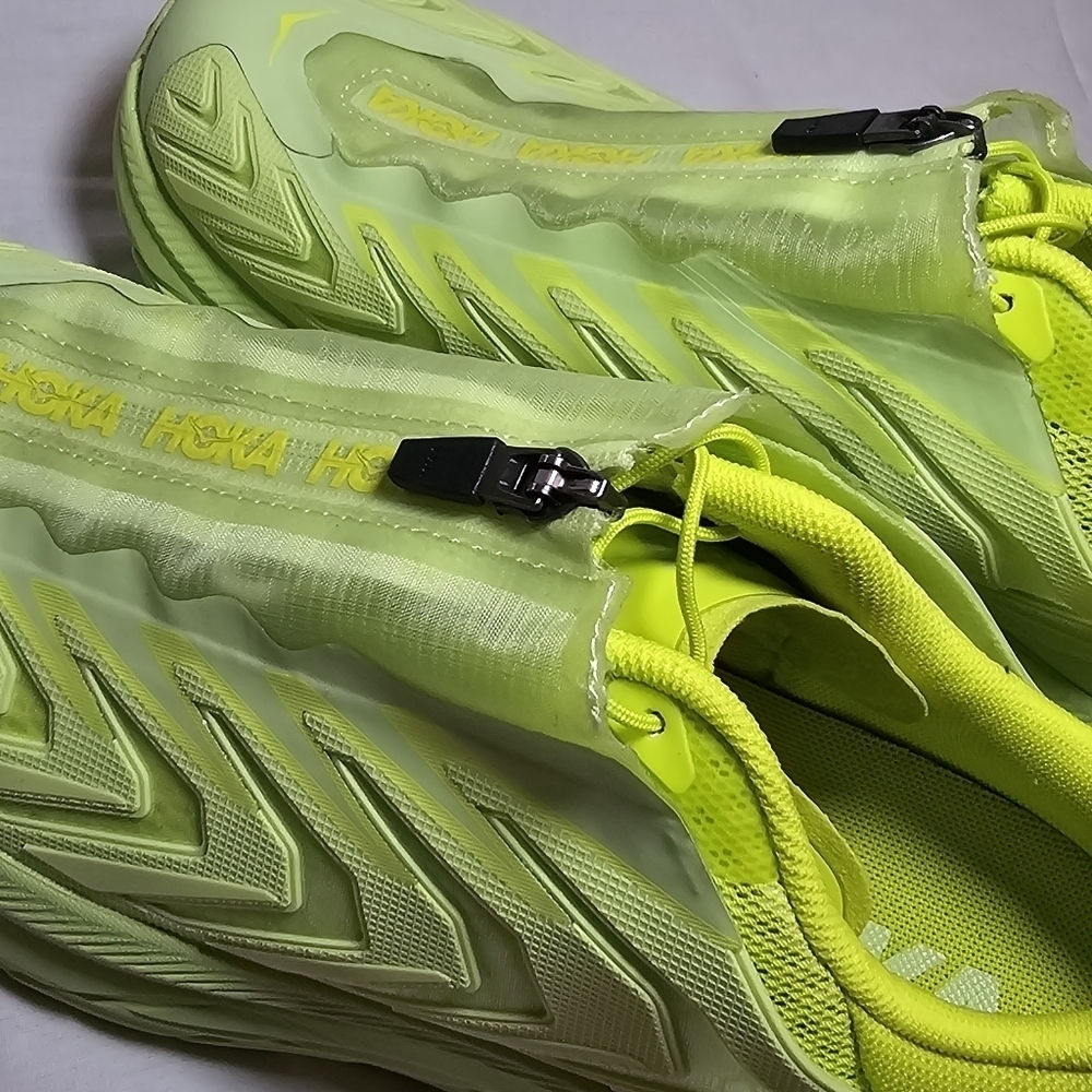 HOKA Project Clifton Butterfly Neon Yellow Evening Primrose Sneakers Running, 8 - Picture 6 of 14